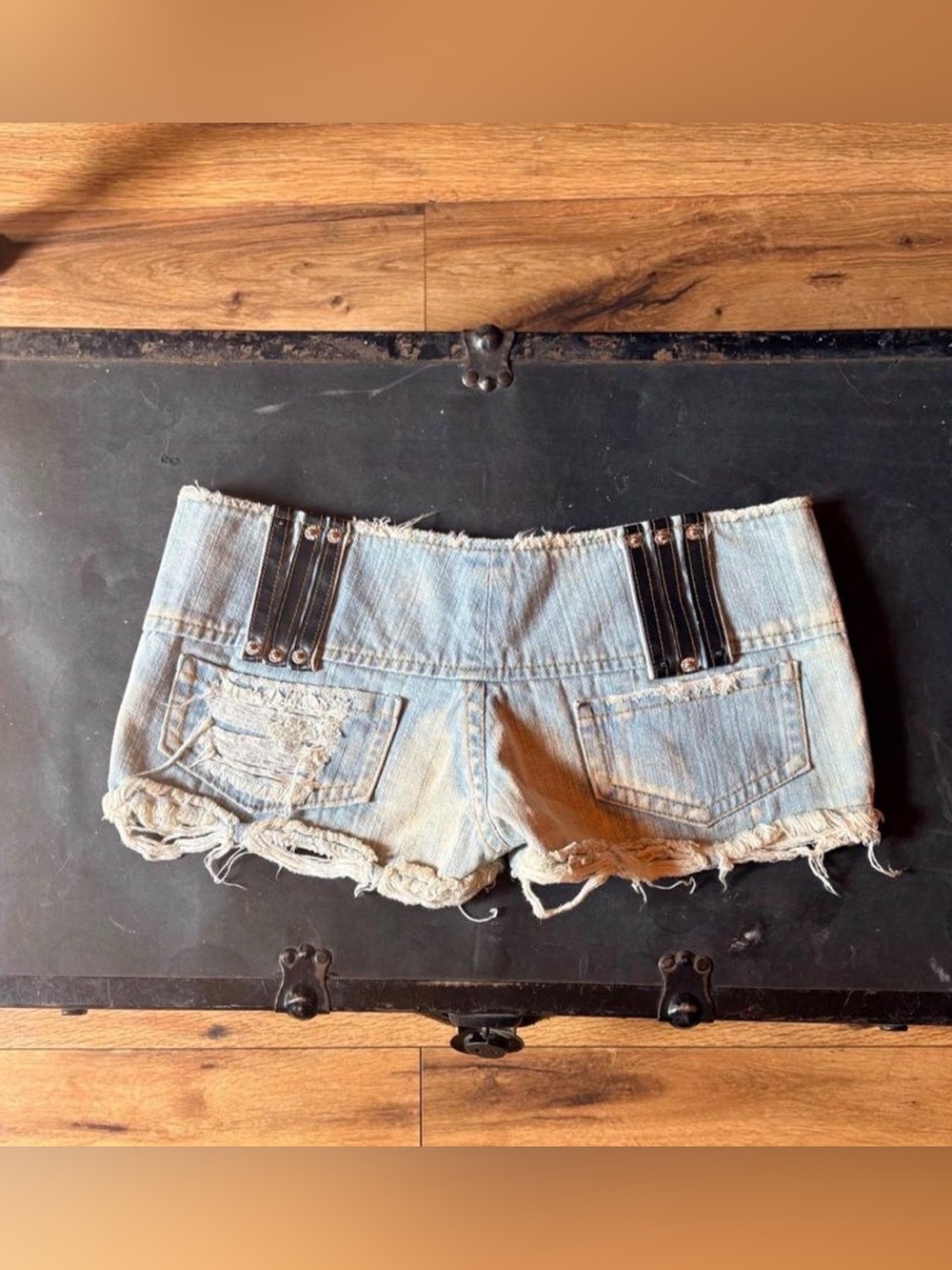 Italian Distressed Shorts - Picture 2 of 2